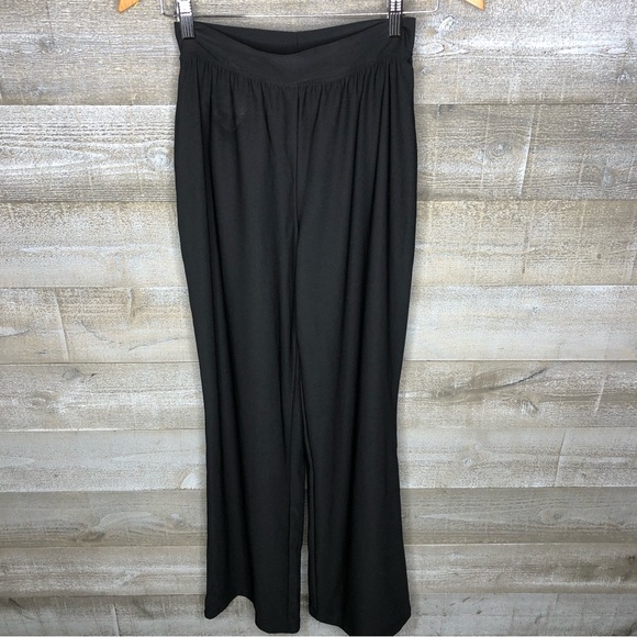 Spanx black high rise wide leg pull on pants slimming - Picture 1 of 4